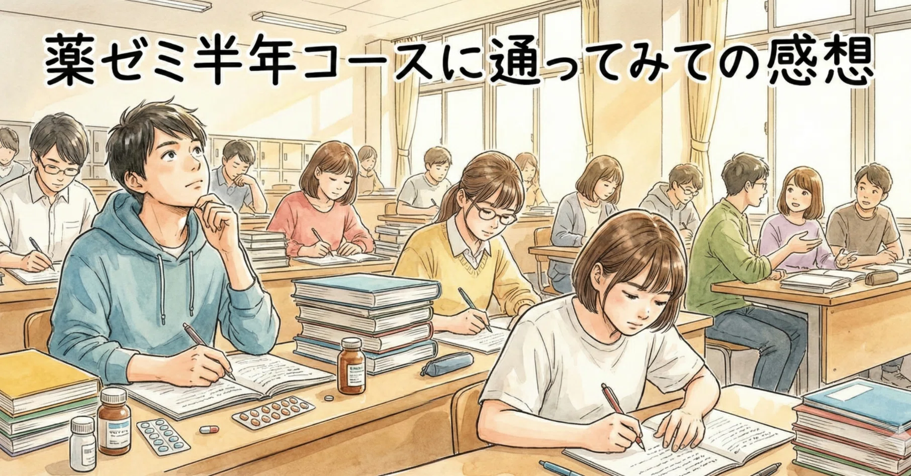 薬ゼミの評判ってどうなの？】薬ゼミ半年コースに通ってみての感想を 