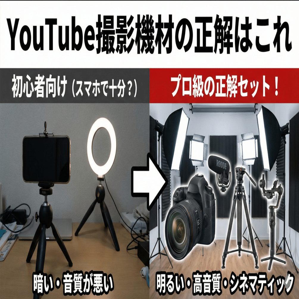 YouTube撮影用機材 【値下げ】 YouTube撮影機材の正解はこれ！初心者におすすめの必須セット5選と