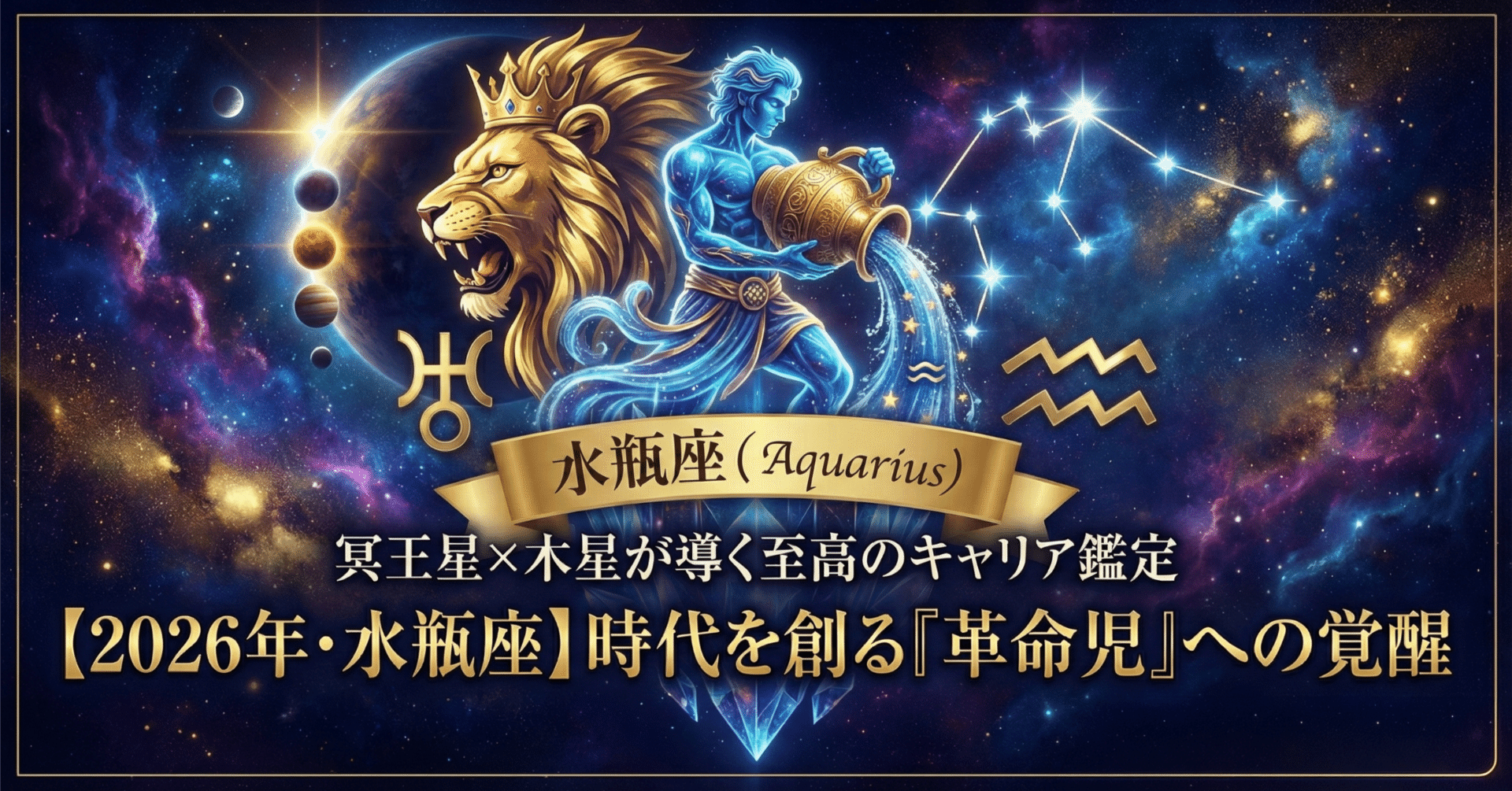 2026年・水瓶座・仕事運特化型鑑定書】時代を創る『革命児』への覚醒