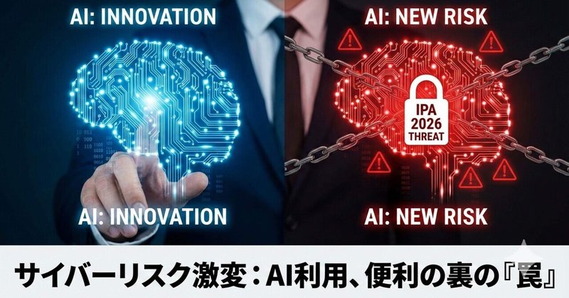 「便利」の裏側に潜む罠。IPAが警鐘を鳴らす『AIリスク』と、私たちが明日から守るべき一線