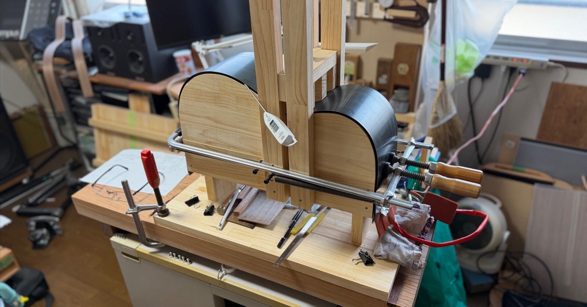 クラシックギターを作る016_横板曲げ成功！｜黄色い魚