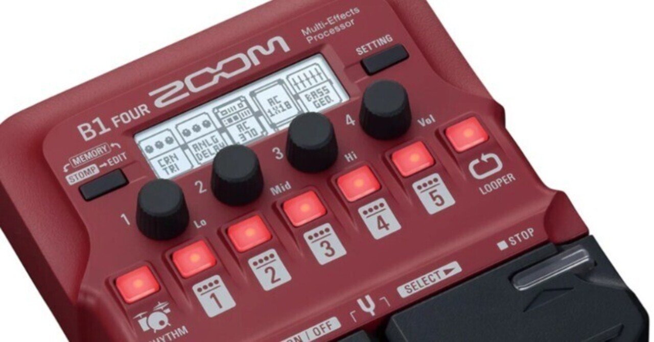 ZOOM（ズーム）B1 FOUR ベース用マルチエフェクター｜Maggie