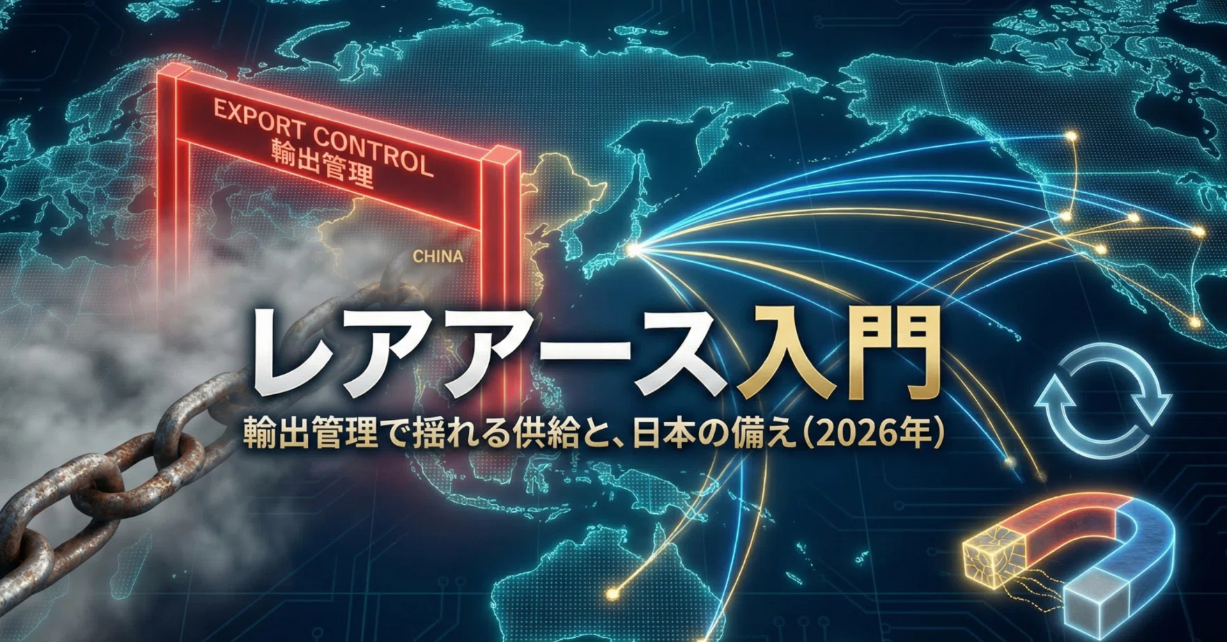 レアアース入門：輸出管理で揺れる供給と、日本の備え（2026年）｜玉兎