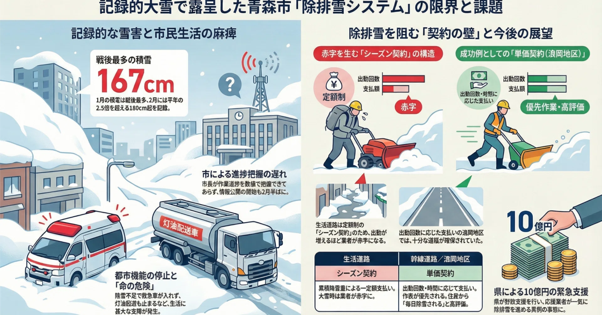 検証】なぜ雪国の都で「除雪」が崩壊したのか？青森市民を絶望させた4