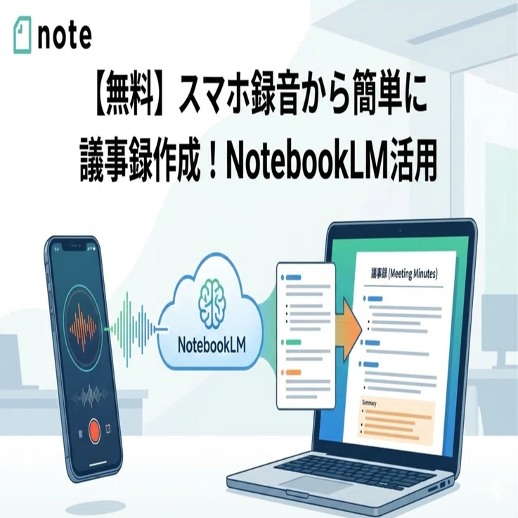 5分で完成！スマホ録音→無料AI「NotebookLM」で議事録完全手順書
