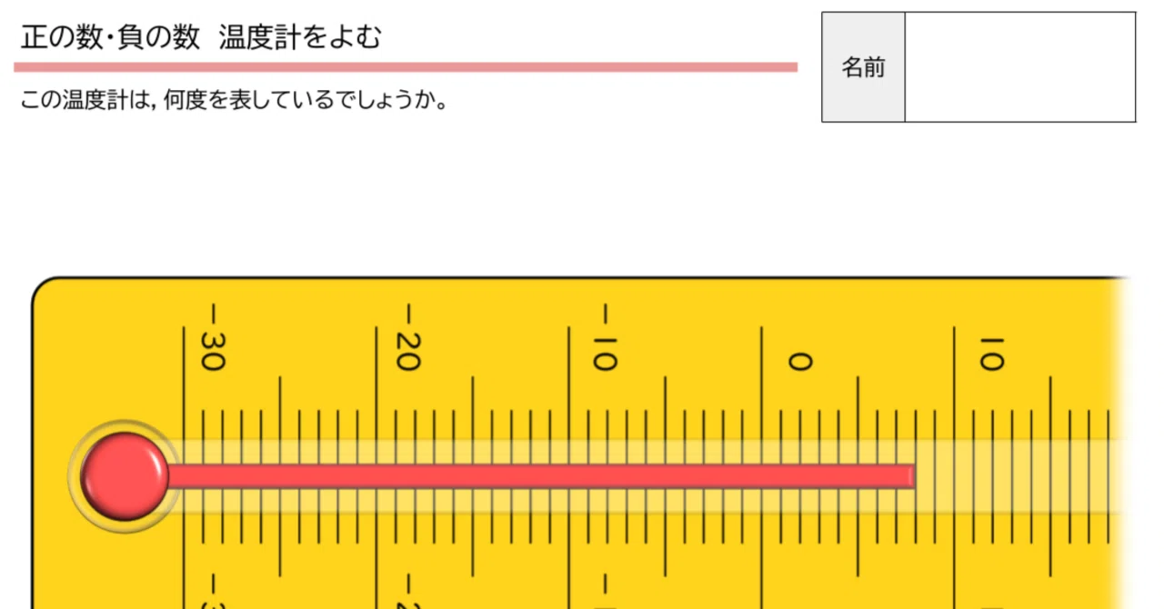 中1数学プリント：正の数・負の数typeC（準備教材）｜mathpath