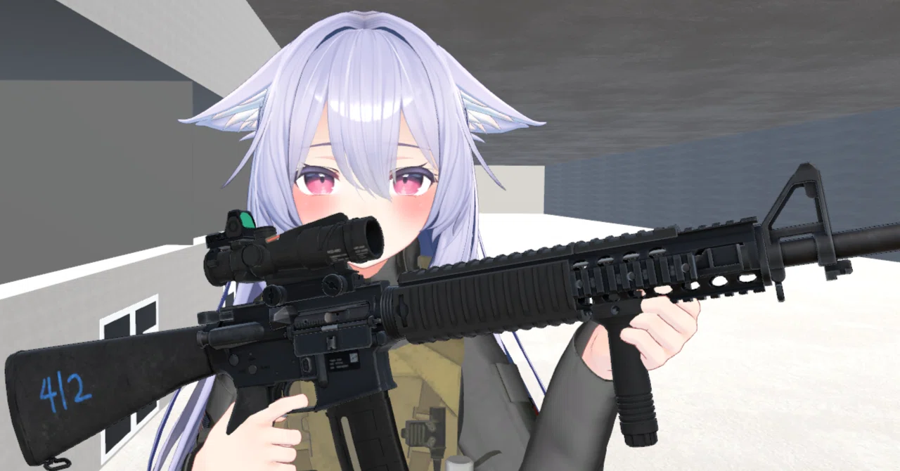 脅威モデル セキュアなアプリケーション構築 m4 VRChat】動かないM16A4モデルを組み合わせで動かせるように！【改変