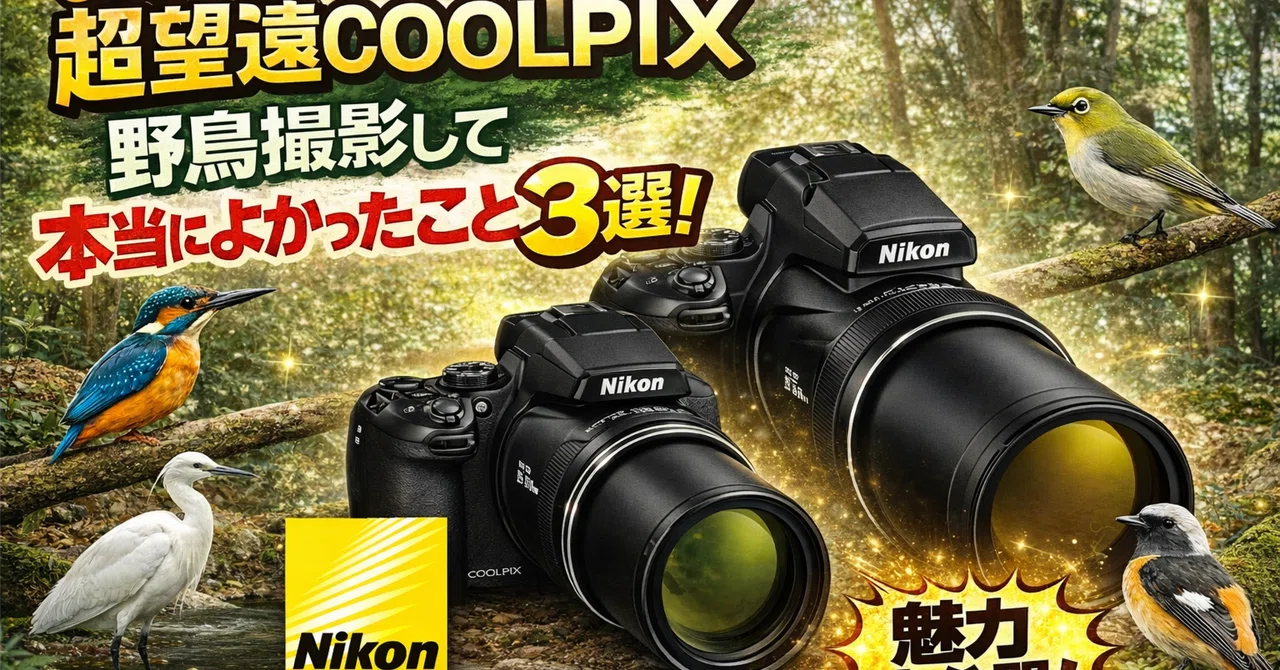 超望遠COOLPIX（P900、P950、P1000、P1100）で野鳥撮影をして本当に