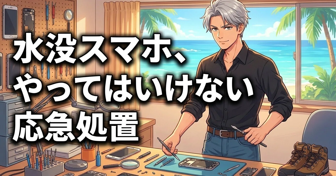 水没スマホ、絶対にやってはいけない「よかれと思った」応急処置｜HIROKI