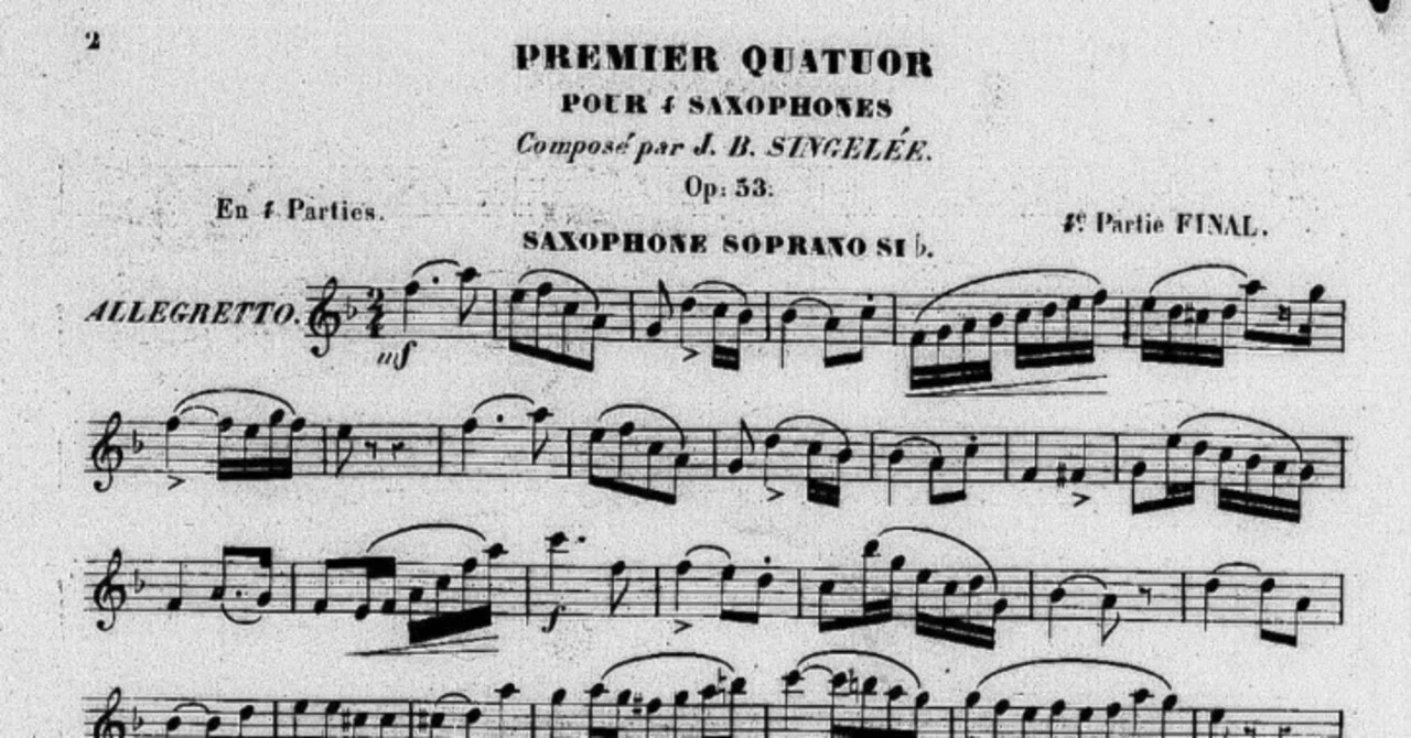 J-B.サンジュレー《四重奏曲第1番 作品53》― 1858年Adolphe Sax版（全