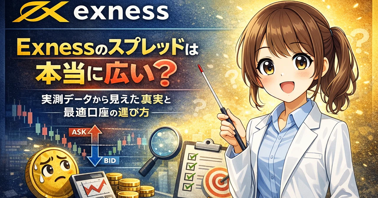 Exnessのスプレッドは本当に広い？実測データから見えた真実と最適口座の選び方｜exness-guide-jp