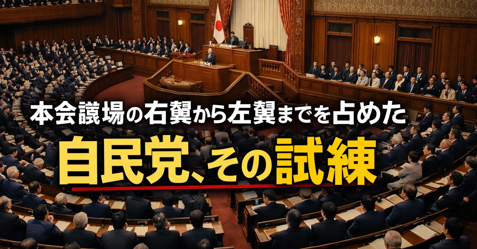 本会議場の右翼から左翼までを占めた自民党、その試練｜細野豪志