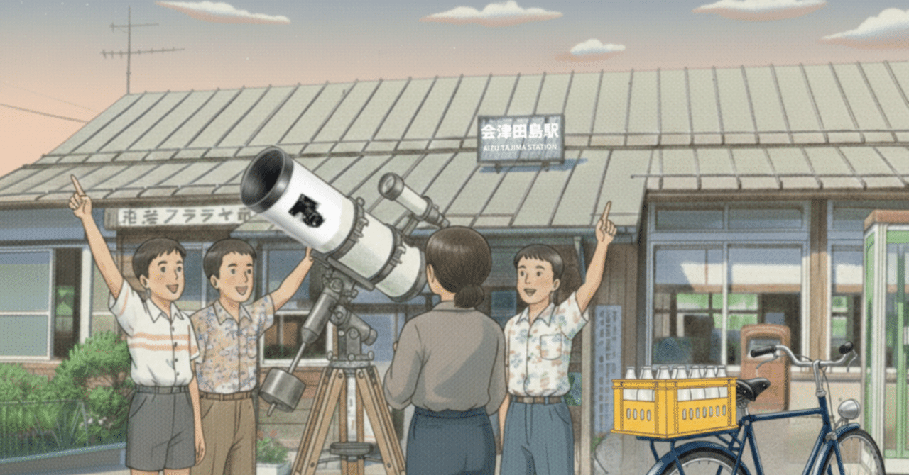 私の会津田島駅物語　ー 土星と牛乳屋さんと、天文少年たちの夏 ー｜縄文猫のサムネイル画像