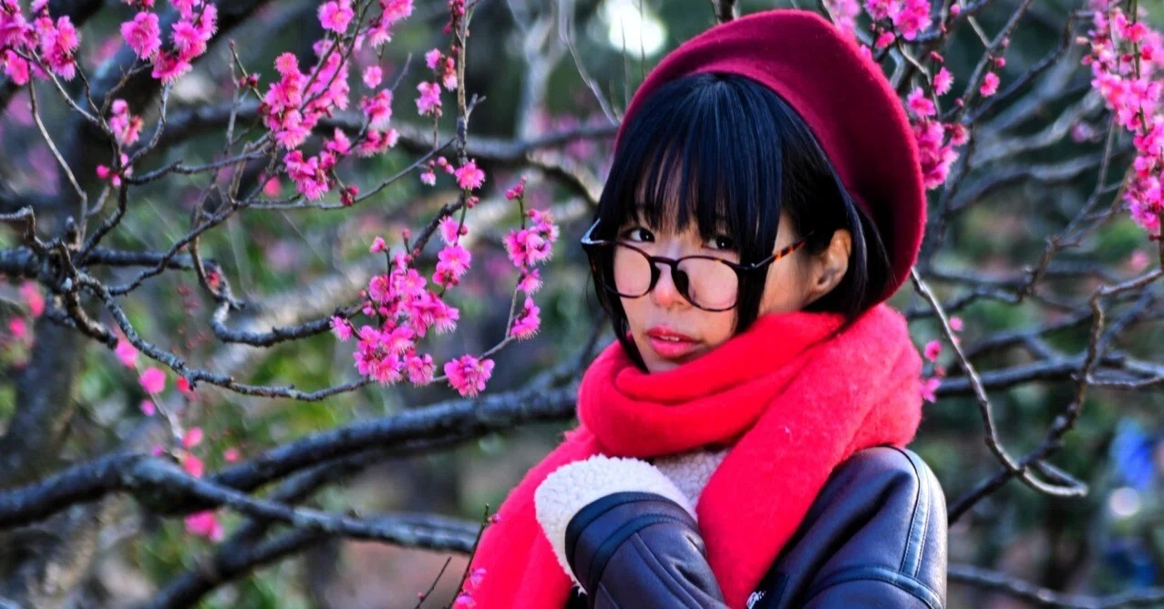 冬に紅梅が咲く 高解像度写真　2Ｌ判写真　4枚　セート 冬に紅梅が咲く 高解像度写真 2L判写真 4枚 セート 【公式通販】