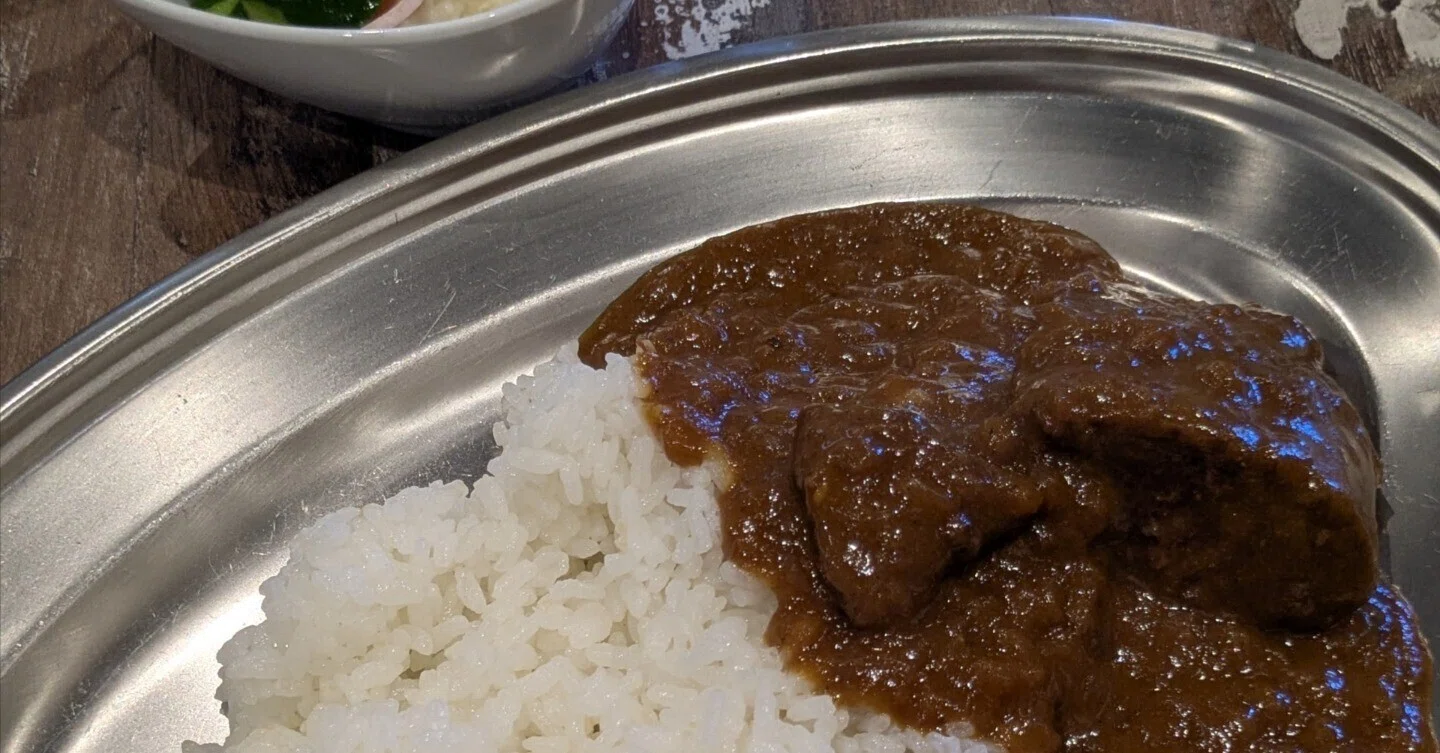 カレーライス@かれいや 中尾食堂(愛知県名古屋市)｜バババイン