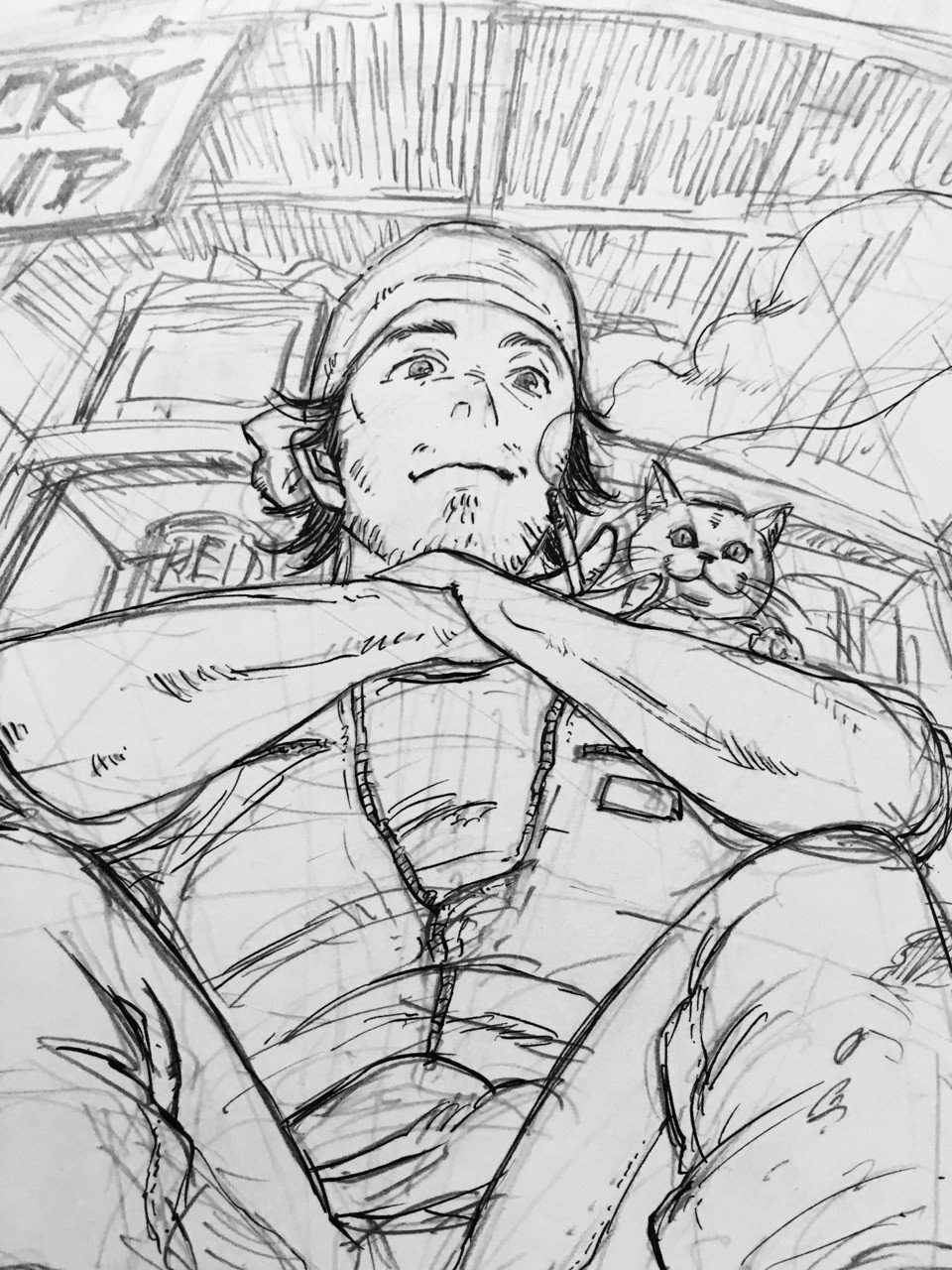 背景の練習2 ロッキー Note