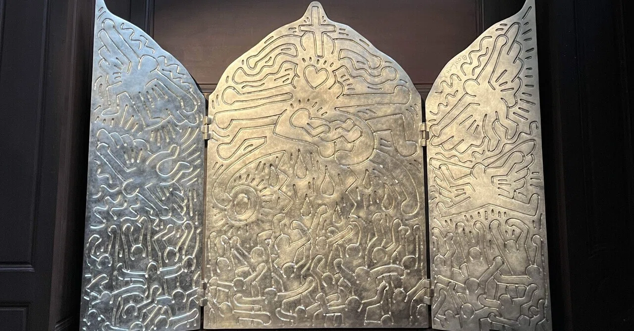 35.キースヘリングの祭壇画、キリストの生涯(広島からパリへ）｜森