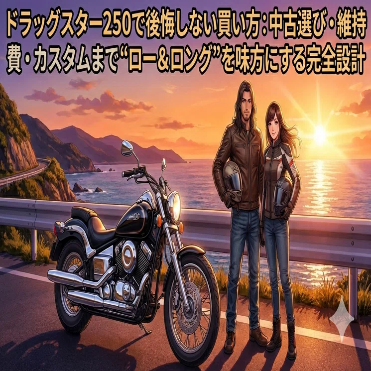 ドラッグスター250で後悔しない買い方：中古選び・維持費・カスタム