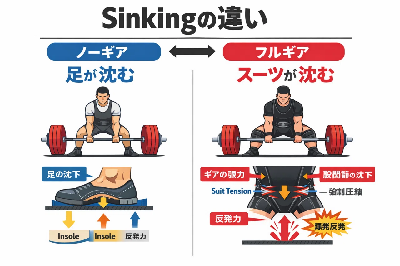 デッドリフト小話。sinkingという視点から見る装備の本質 ｜大石力塾