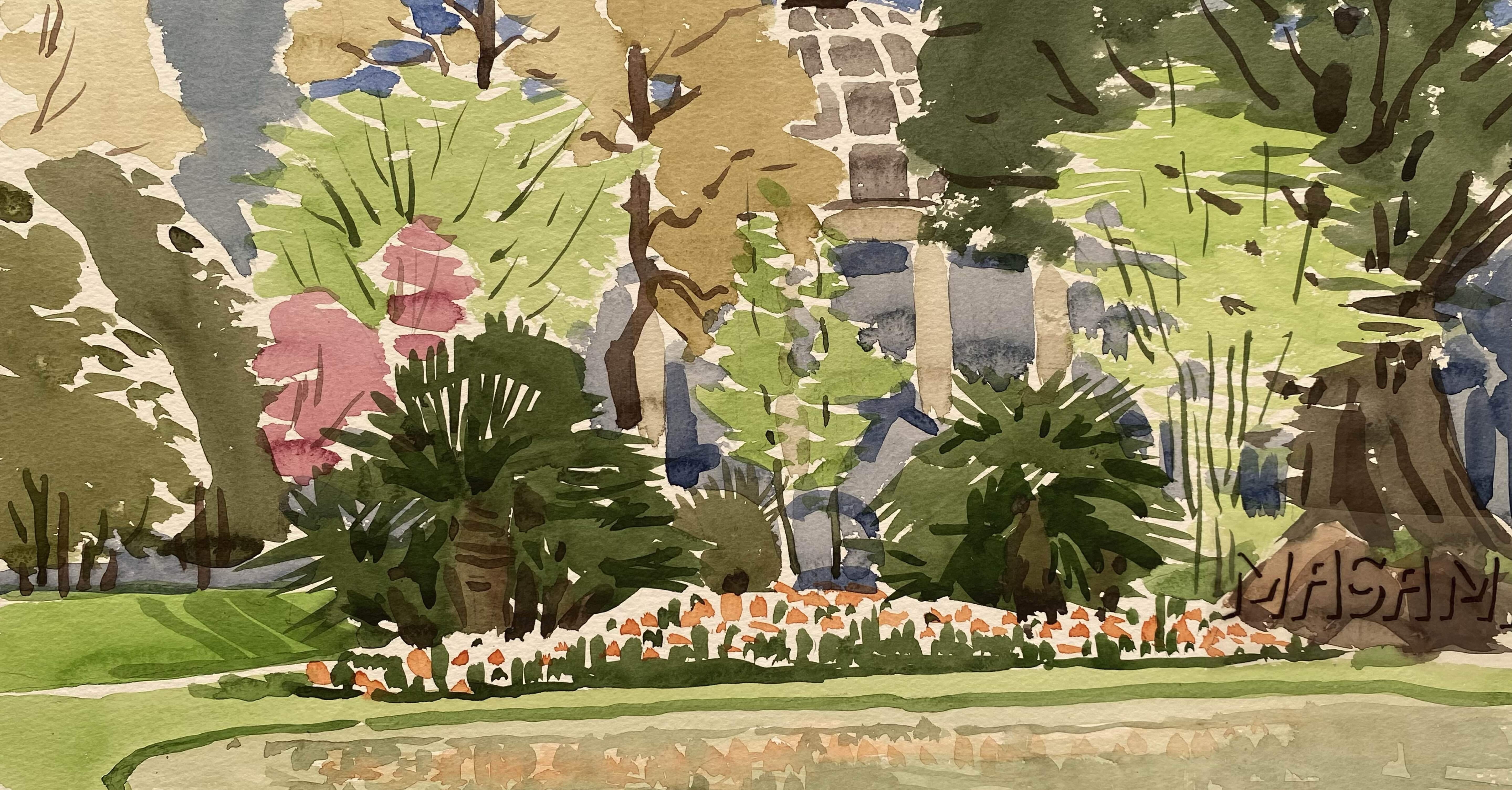 41 神園正美の透明水彩画 フローランテ宮崎④｜神園正美の透明水彩画@note