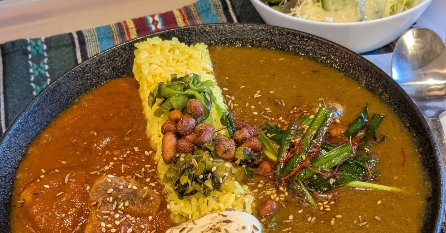 2種あいがけカレー@SPICE BEAR(愛知県愛西市)｜バババイン