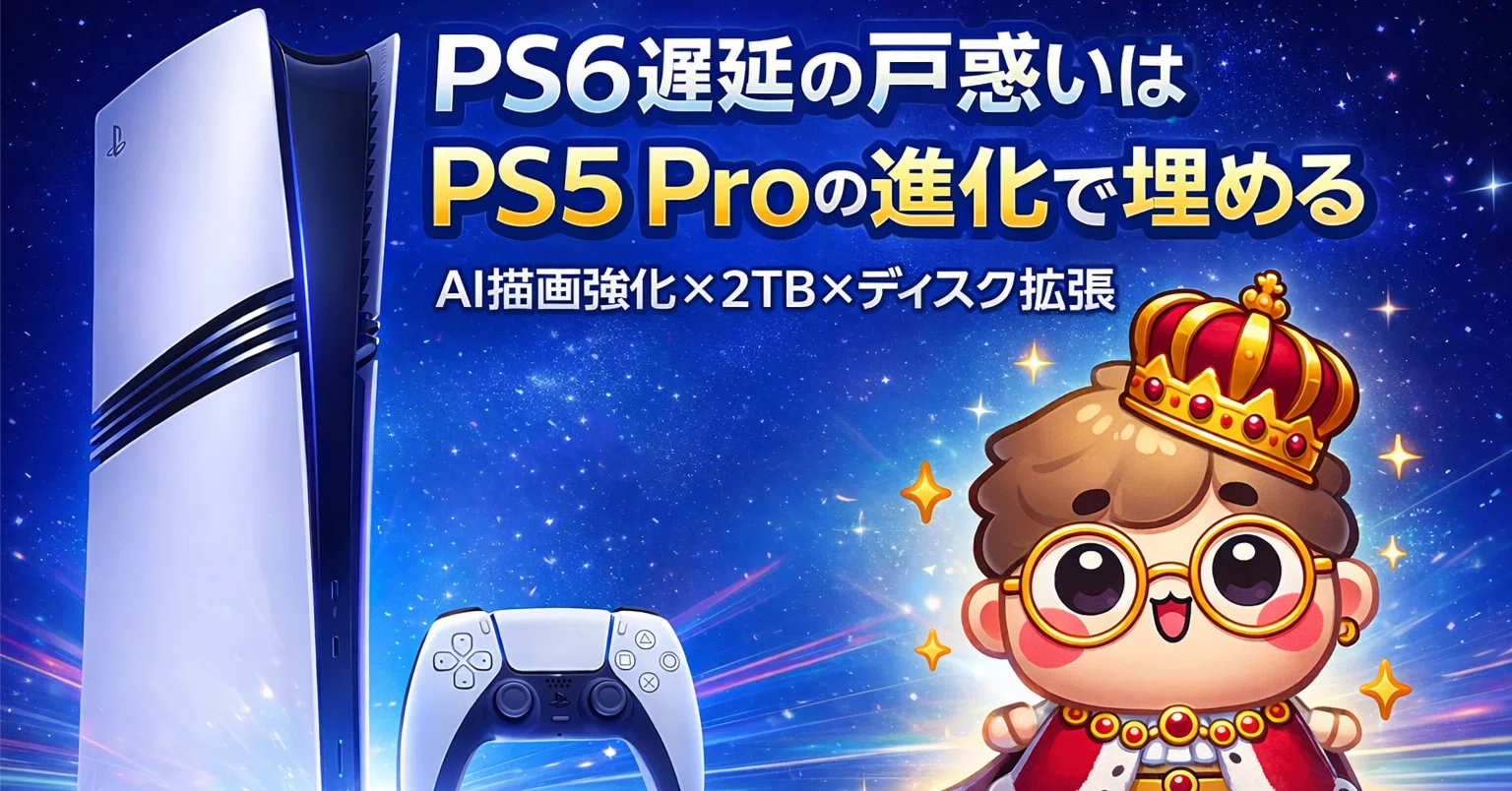 2026年2月最新情報】PS6の発売日は2029年以降？待つべきか迷う人に 