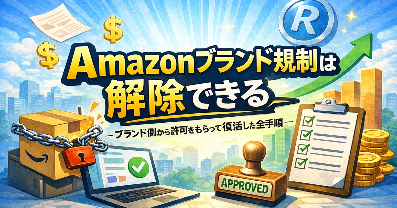 Amazonブランド規制は解除できる―ブランド側から許可をもらって復活