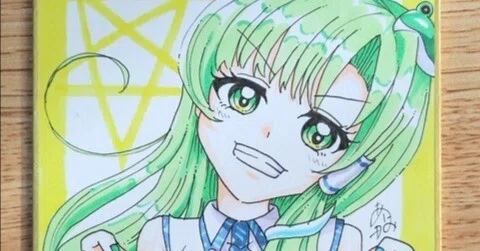 絵│東風谷早苗の色紙｜あけみダイナミック