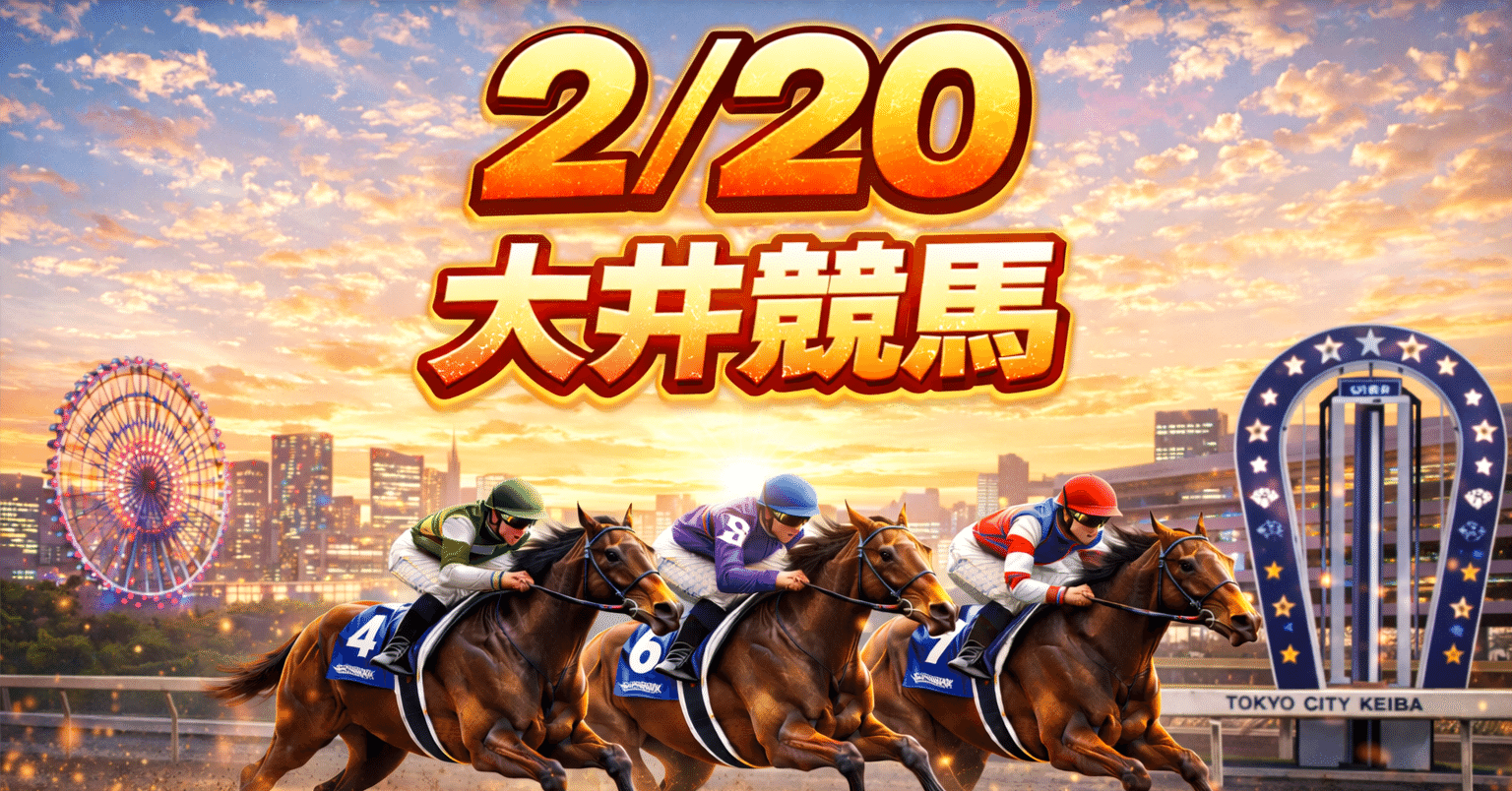2/20 大井競馬予想｜タブチ＠手取り約20万の男