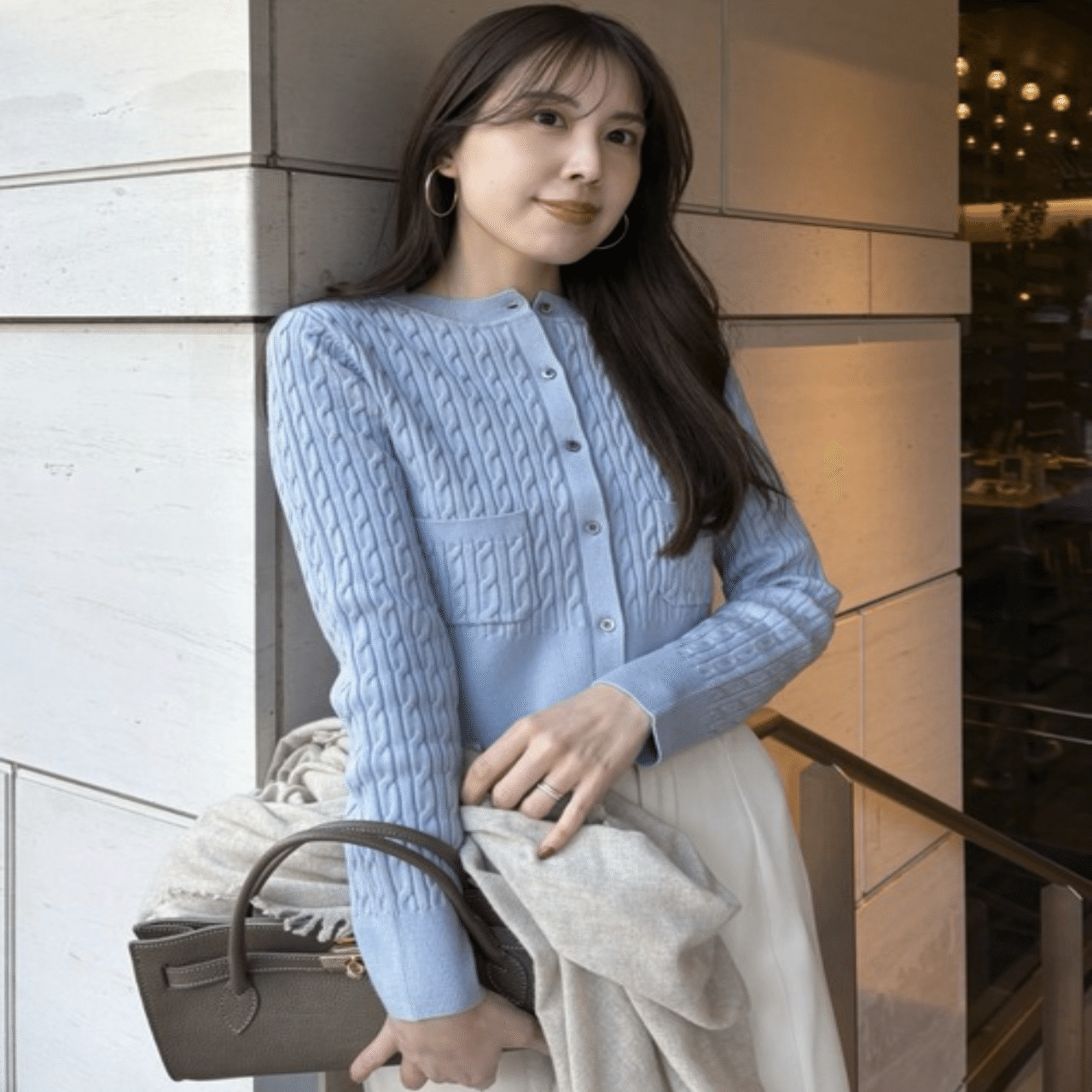 anuans リトルケーブルニットカーディガン｜anuans大好き人間