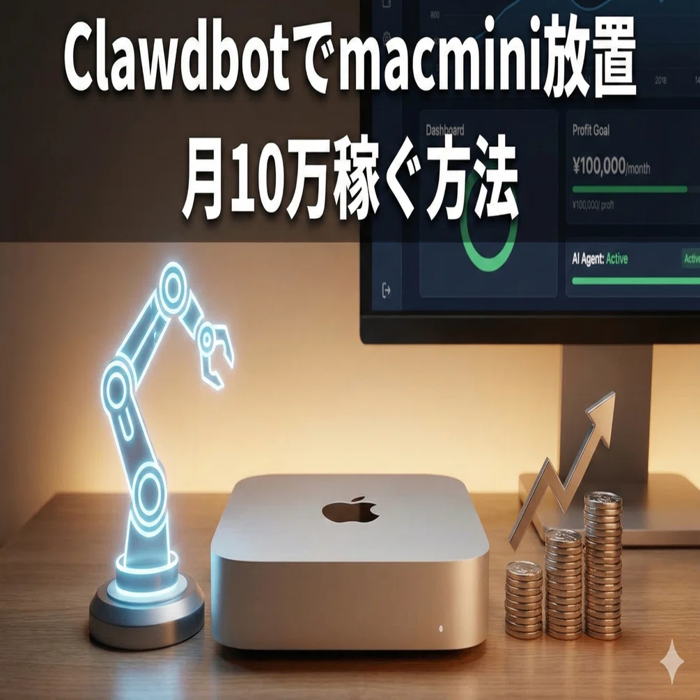 完全自動化】OpenClaw× Mac mini放置で月10万稼ぐための完全ロード