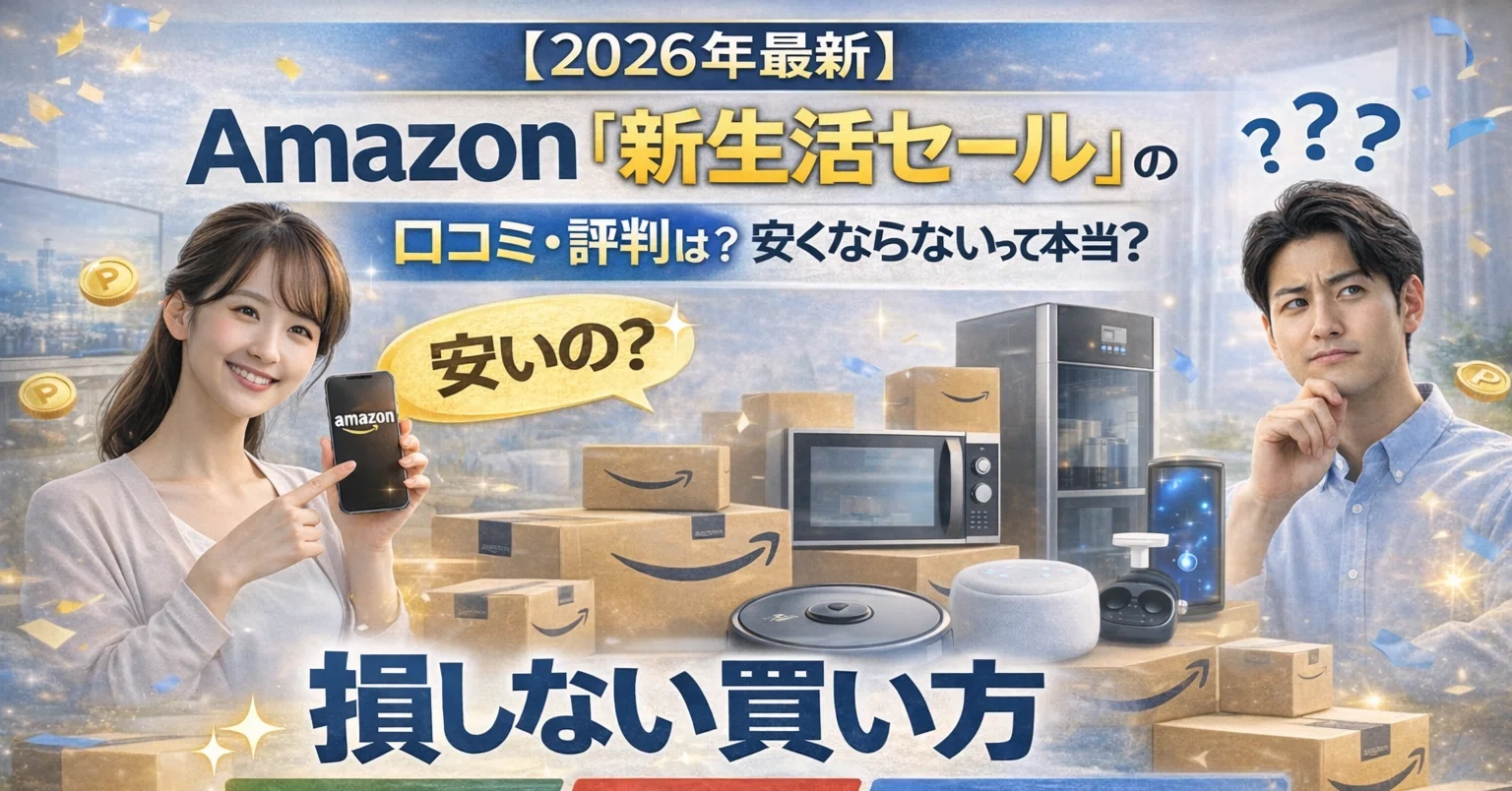 2026年最新】Amazon「新生活セール」は本当に安い？口コミ・評判から 