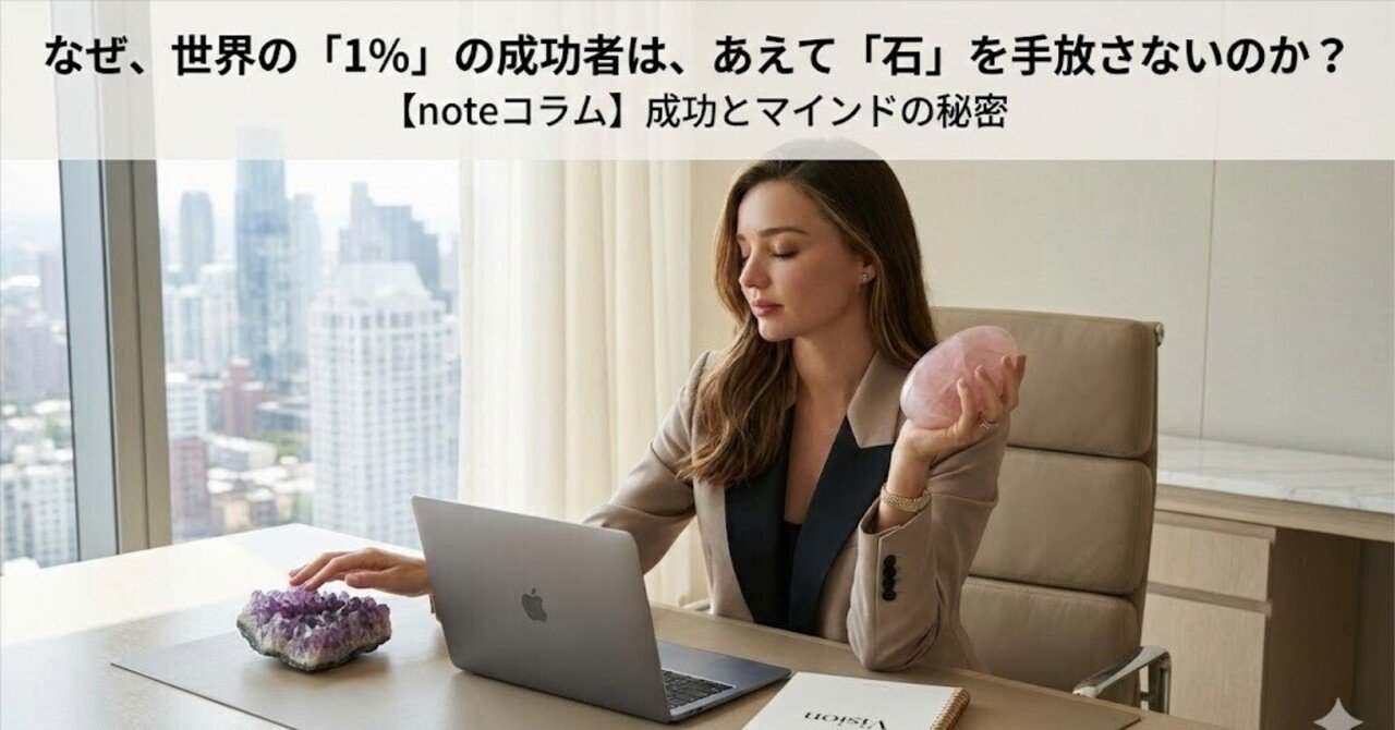 なぜ、世界の「1%」の成功者は、あえて「石」を手放さないのか？｜愛