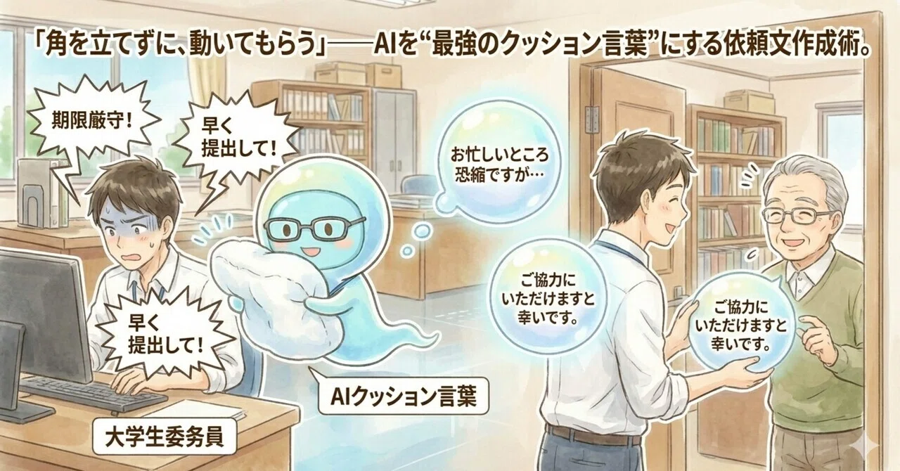 角を立てずに、動いてもらう」——AIを“最強のクッション言葉”にする依頼 