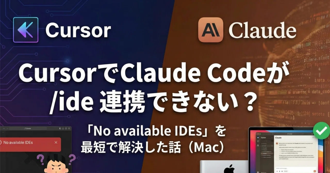 Can't link Claude Code with /ide in Cursor? How I solved 