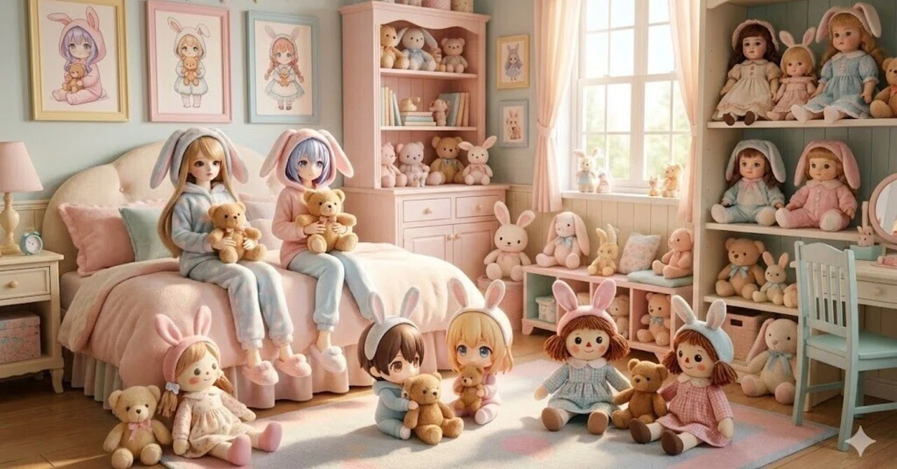 楽しすぎて止まらない！うさ耳パジャマのドールを生成してみた結果｜Ailynn
