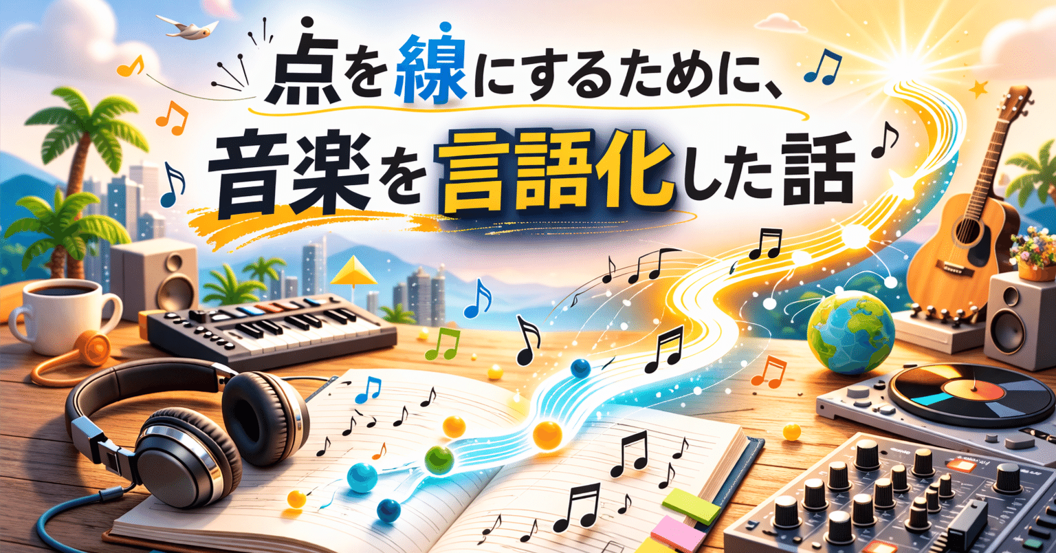 点を線にするために、音楽を言語化した話（前編）｜プロデザイナー 兼