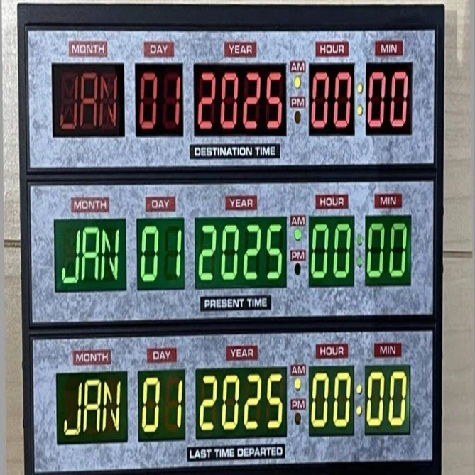 BTTFタイムサーキット型置時計がやってきた！｜かわちゃ（かわちゃ