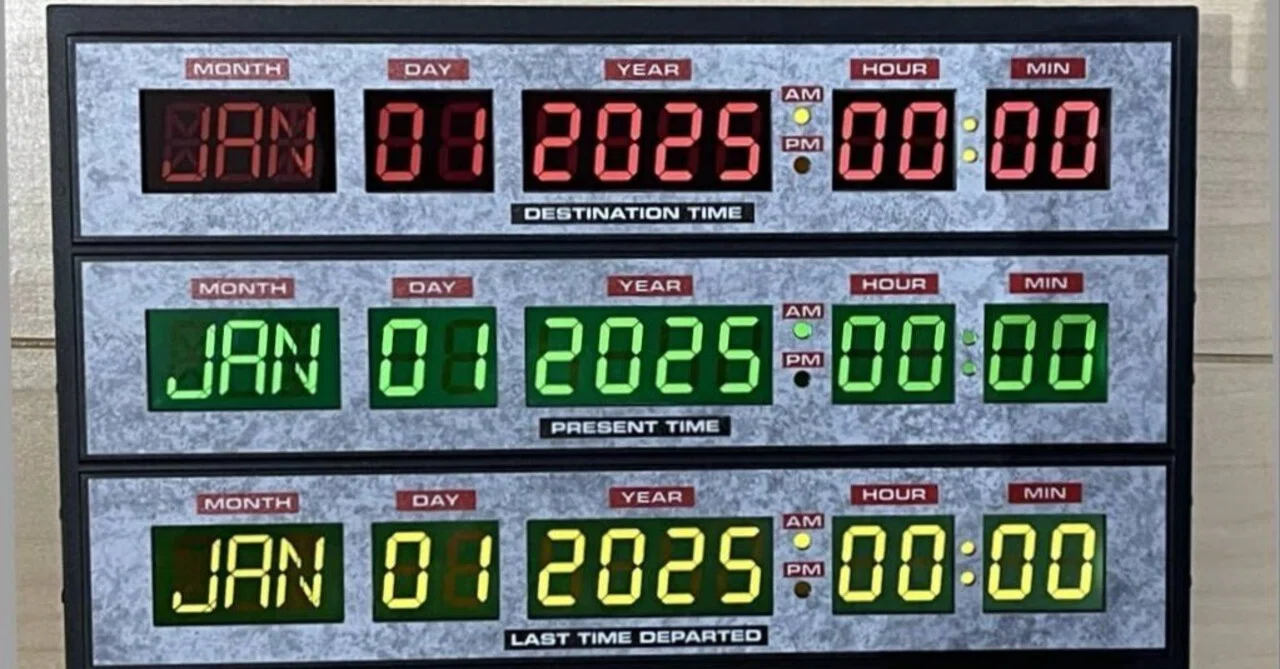 BTTFタイムサーキット型置時計がやってきた！｜かわちゃ（かわちゃ