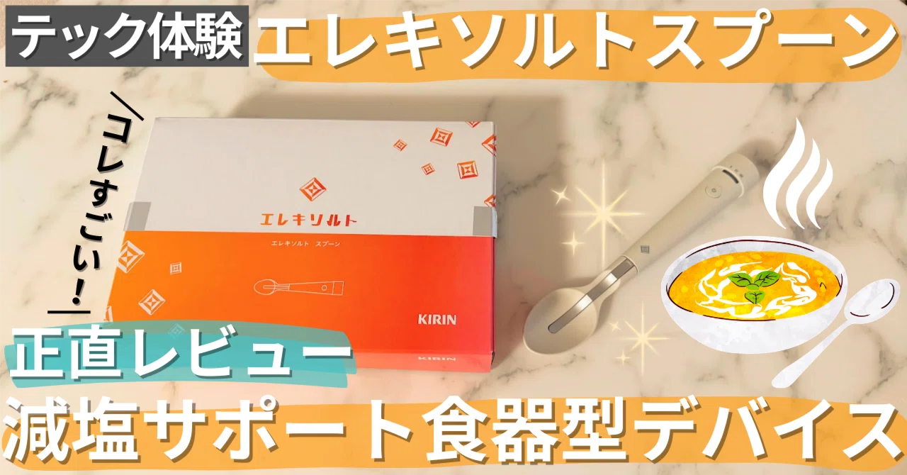 テック体験】減塩サポート食器型デバイス「エレキソルトスプーン」の