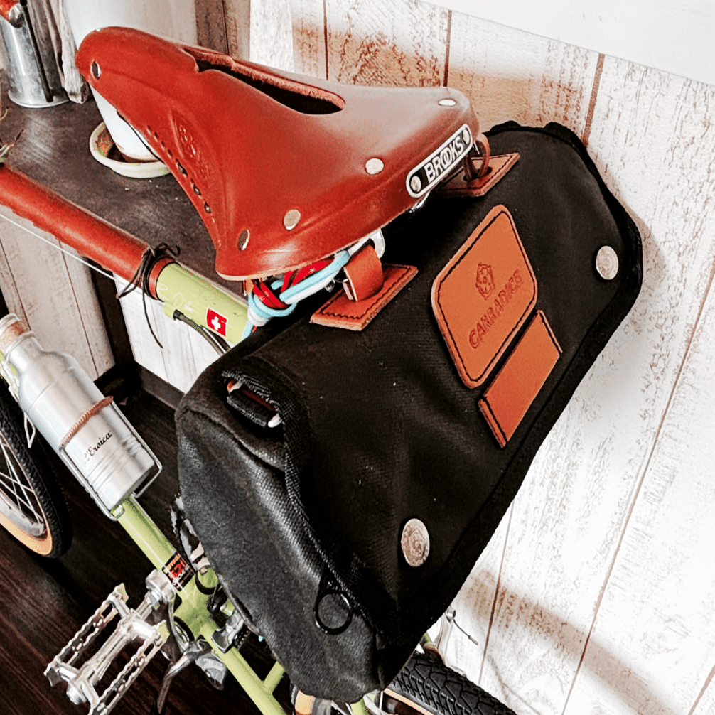 BRUNOロード20をクラシックランドナー風にカスタム｜BROOKS B17 × MKS