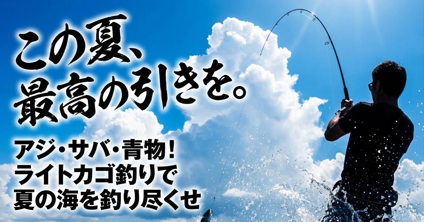 ライトカゴ釣りで夏を制す！アジ・サバ・青物まで、師匠が教える月別 