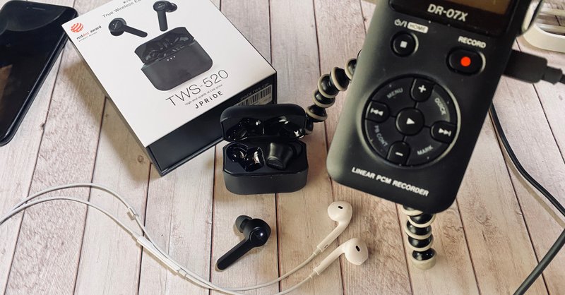 Bluetooth完全ワイヤレスイヤホン Jpride Tws 5 レビュー使用感 音質 マイク用途比較 Iphone Earpods Tascam Dr 07x Koukichi T Sns速報 ストックフォトグラファー Note