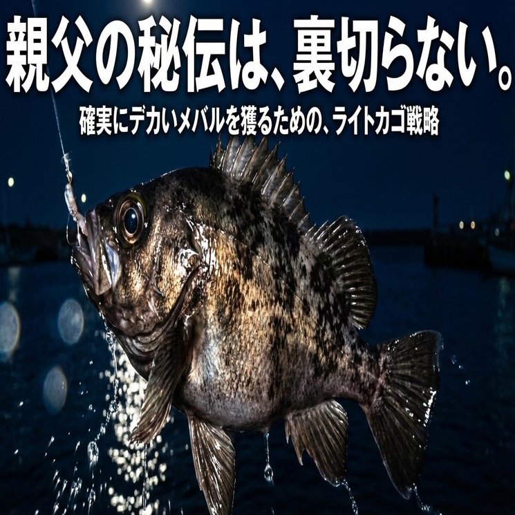 決定版】ライトカゴでメバル釣りてぇならコレを読め！親父の秘伝、全部