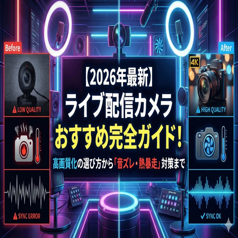 [映画] 一眼ムービー撮影&高画質ライブ配信の機材豪華セット 2026年最新】ライブ配信カメラおすすめ完全ガイド！高画質化の選び方