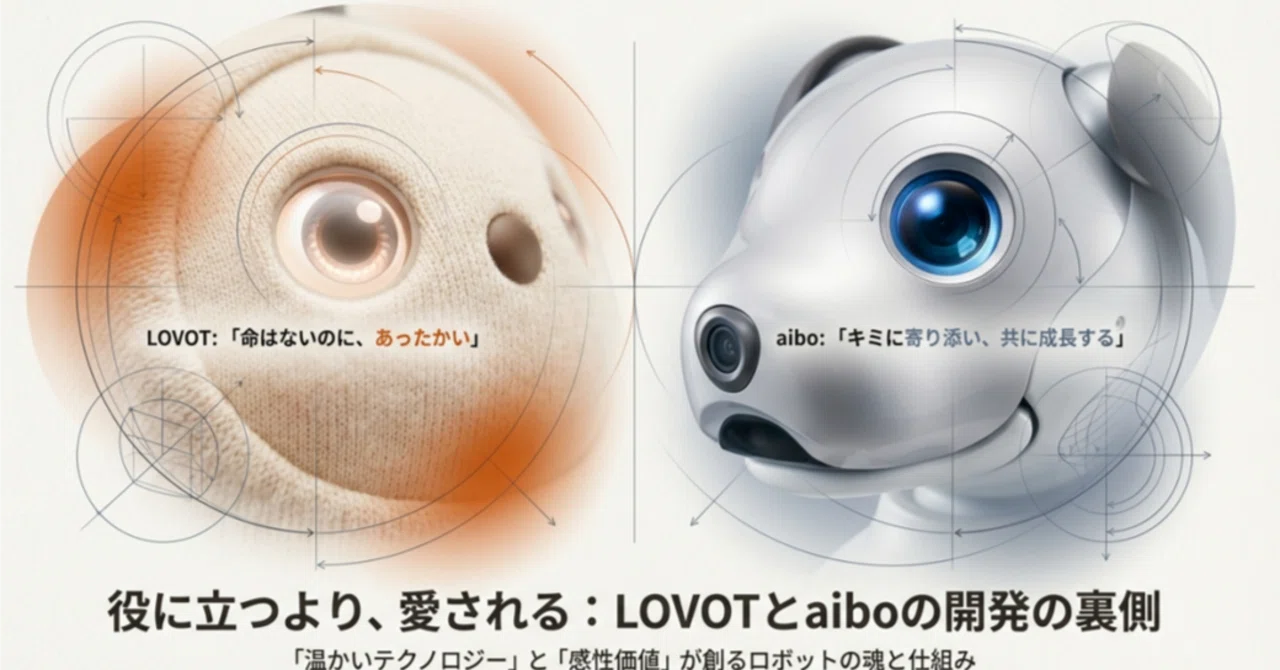役に立つより、愛されるLOVOTとaiboの開発の裏側｜rock204