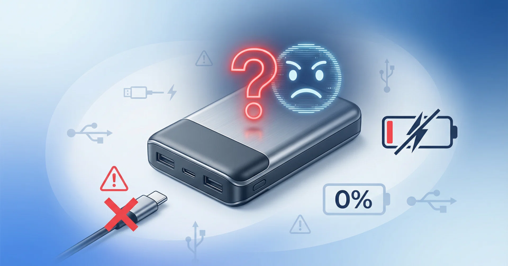 モバイルバッテリーが充電できない原因7つ｜故障の見分け方と今すぐ