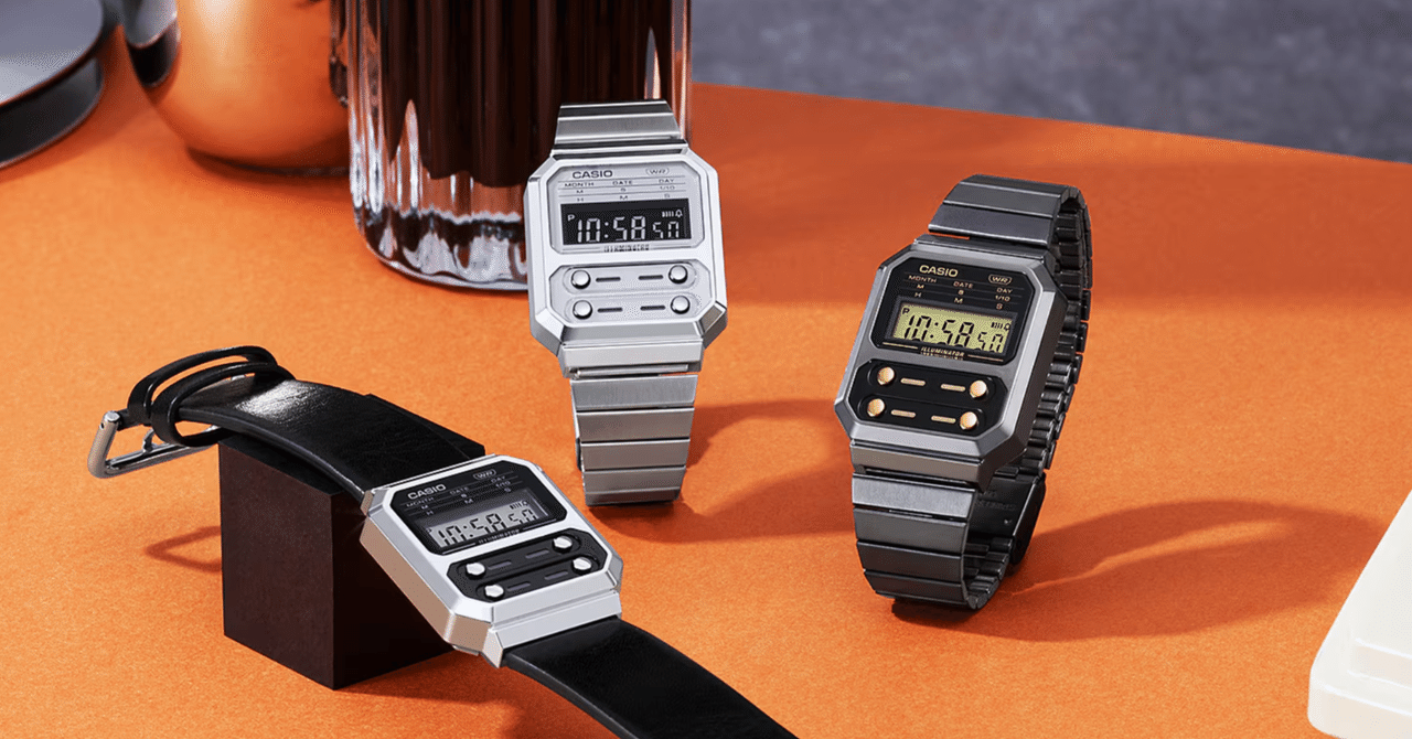 新品未使用CASIO　A100WE-7B　カシオ 海外モデル　NEWカラー CASIO A100WE-7Bレビュー F-100復刻チプカシ｜かにログ
