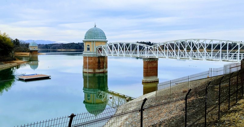 早春の多摩湖をツーリング