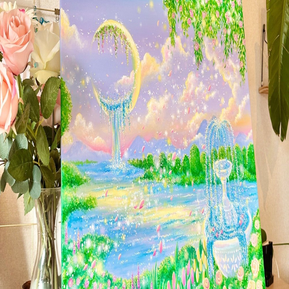 新作 “Mystic Night Garden”｜Remi Kubotera/画家、アーティスト👩‍🎨